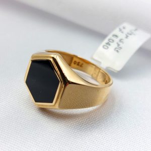 انگشتر طلا مدل مردانه کد 2227