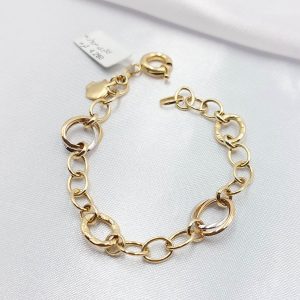 دستبند طلا مدل اپل کد 2947