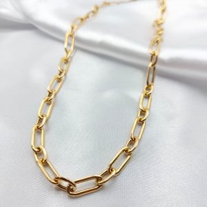 گردنبند طلا مدل زنجیری کد 4989