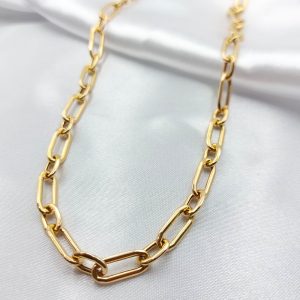 گردنبند طلا مدل زنجیری کد 4990