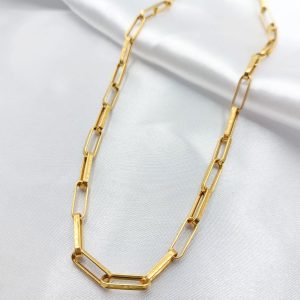 گردنبند طلا مدل زنجیری کد 3996