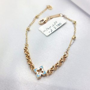 دستبند طلا مدل گل کد 5263