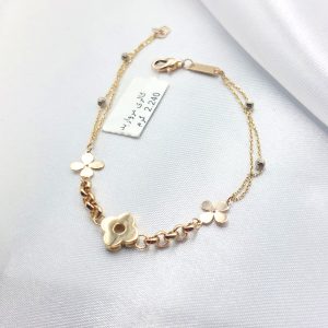 دستبند طلا مدل گل کد 5262