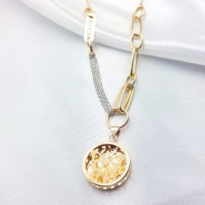 گردنبند طلا مدل پروانه کد 5272