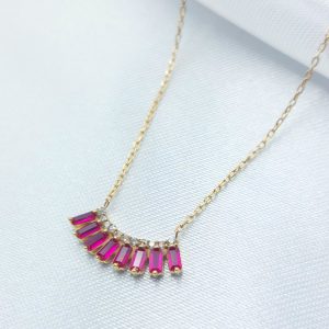 گردنبند طلا مدل مینیمال کد 5266