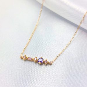 گردنبند طلا مدل مینیمال کد 5268
