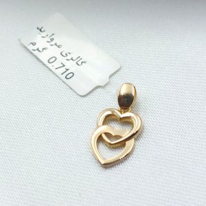 آویز طلا مدل قلب کد 5315