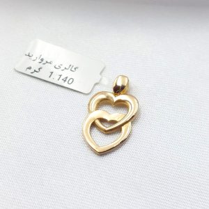 آویز طلا مدل قلب کد 5312