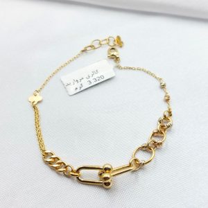 دستبند طلا مدل تیفانی کد 4444