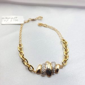 دستبند طلا مدل لوکس کد 6133