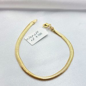 دستبند طلا مدل هرینگبون کد 6203