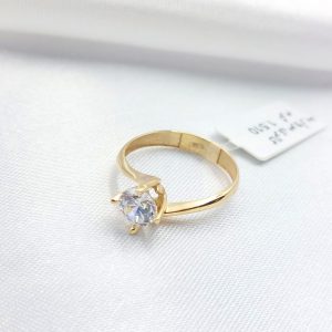 انگشتر طلا مدل تک نگین کد 6333