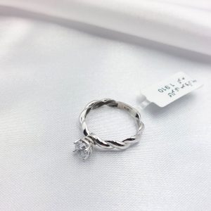 انگشتر طلا مدل تک نگین کد 6332