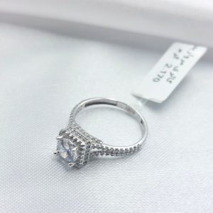 انگشتر طلا مدل تک نگین کد 6330