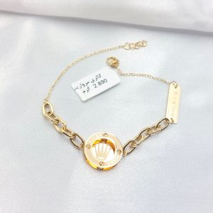 دستبند طلا مدل رولکس کد 6069