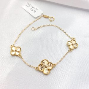 دستبند طلا مدل ونکلیف کد 6037