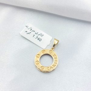 آویز طلا مدل کارتیر کد 6291
