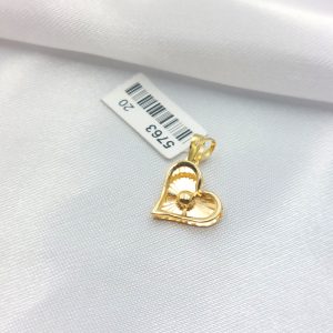 آویز طلا مدل قلب کد 5763