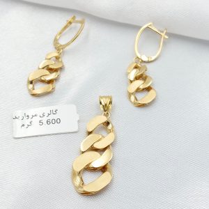 نیم ست طلا مدل کارتیر کد 6280