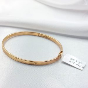 دستبند طلا مدل کارتیر رزگلد کد 6034