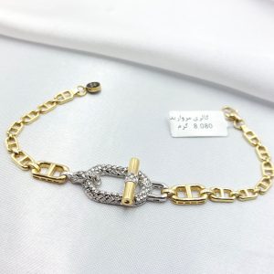 دستبند طلا مدل تیفانی کد 6134