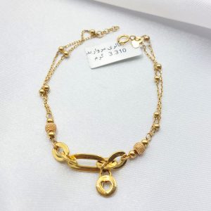 دستبند طلا مدل مینیمال کد 1665