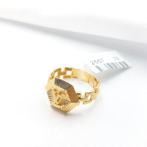 انگشتر طلا مدل لویی ویتون کد 2557