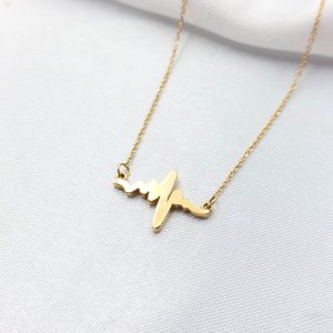 گردنبند طلا مدل ضربان کد 1789