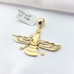 آویز طلا مدل فروهر کد 6302