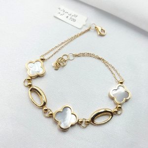 دستبند طلا مدل ونکلیف کد 6432