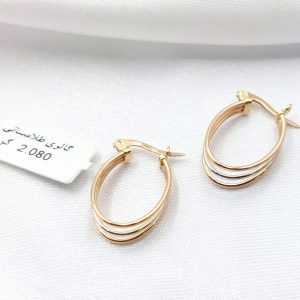 گوشواره سه خط  کد 7097